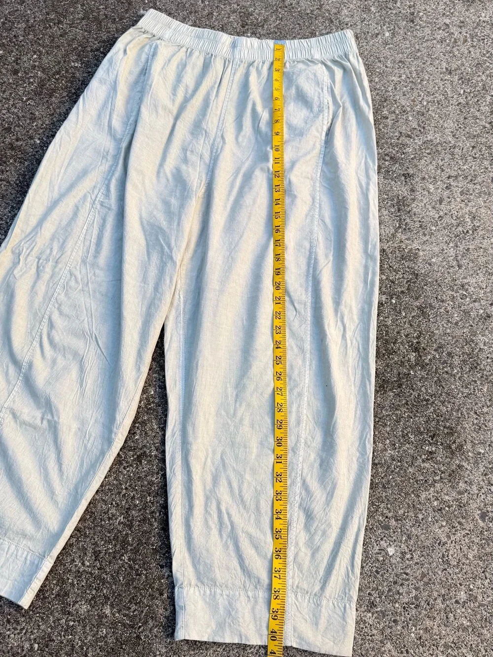 Free People Cotton Pants Light Pastel Green Size L Comfy Travel
